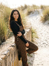 Overalls Flowers - Brown - Lifestyle editorial shot