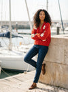 Cardigan Daisys - Cream - Lifestyle editorial shot