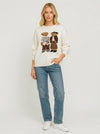 Teddy Bear Knit Sweater - Default - Full body studio shot on white background