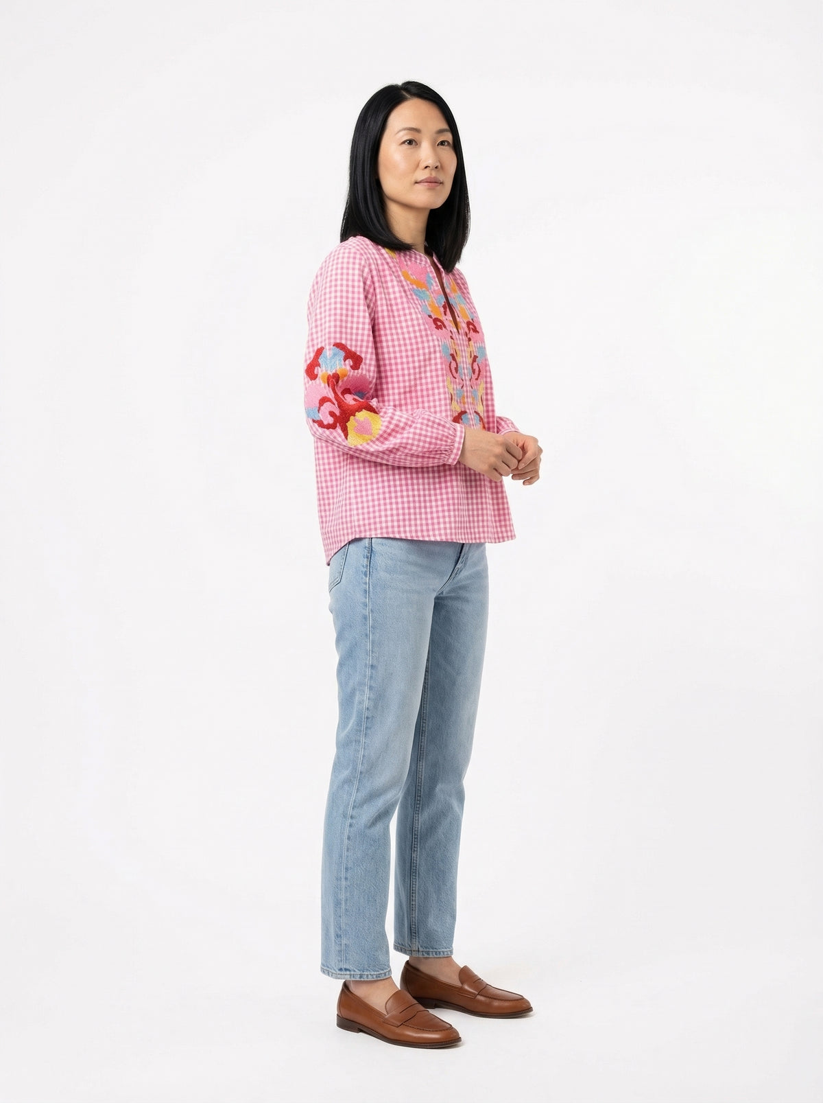 Blouse Pauline - Default - Full body studio shot on white background
