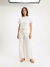 Pants Floral Embroidery - Default - Full body studio shot on white background