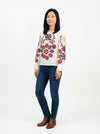 Floral Embroidered Blouse Rachel - Default - Full body studio shot on white background