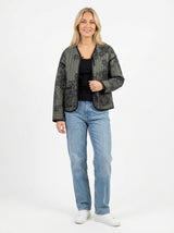 Floral Quilted Jacket Samantha - Default - Full body studio shot on white background