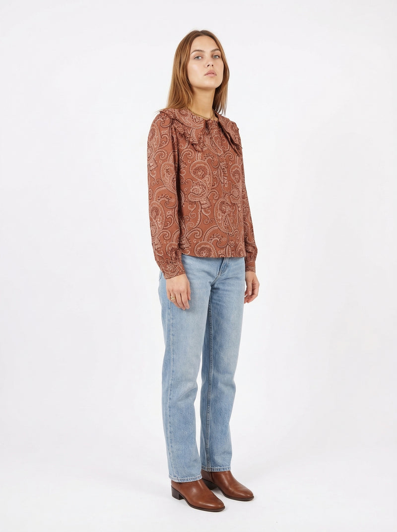 Blouse Pam - Default - Full body studio shot on white background