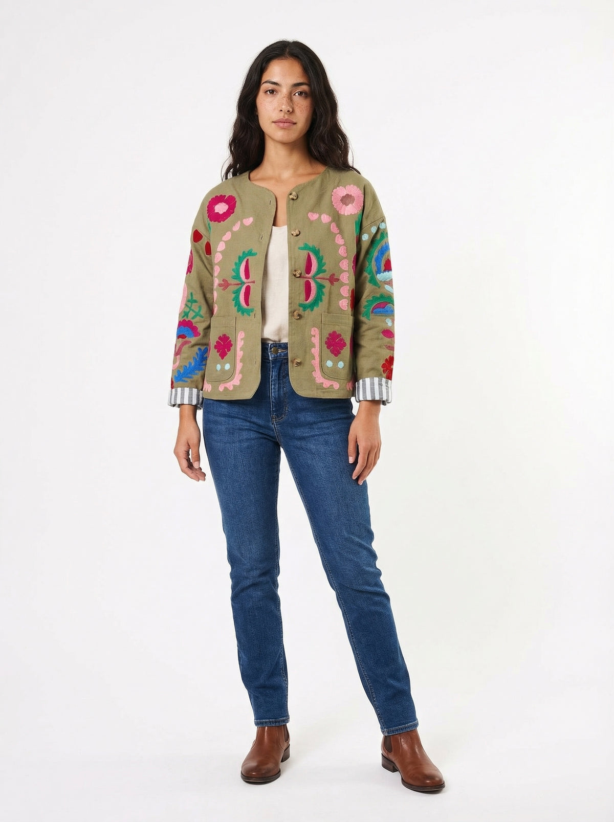 Jacket Sophie - Default - Full body studio shot on white background