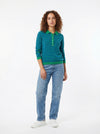 Striped Henley Sweater Fiona - Default - Full body studio shot on white background