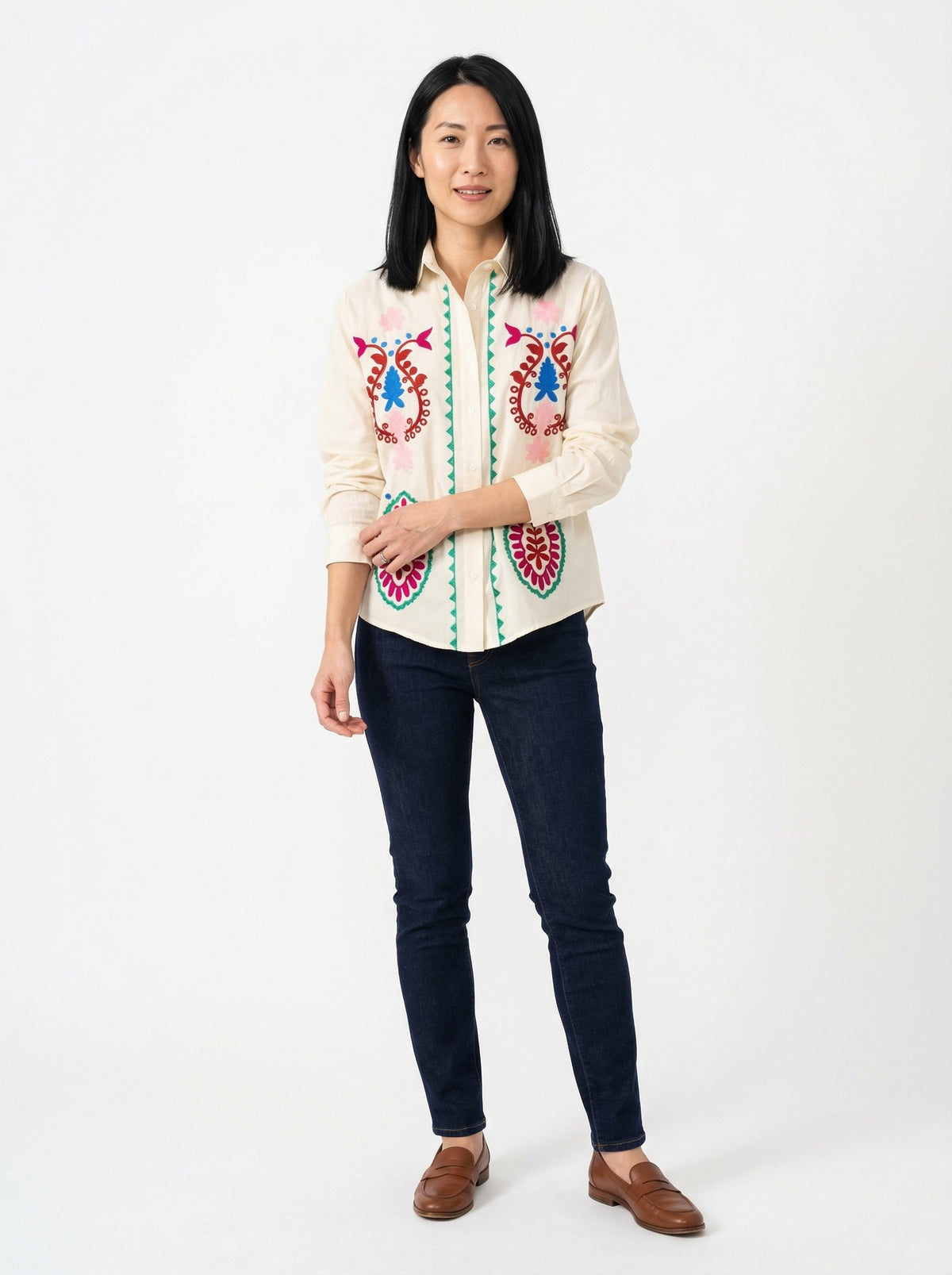 Blouse Constança - Default - Full body studio shot on white background