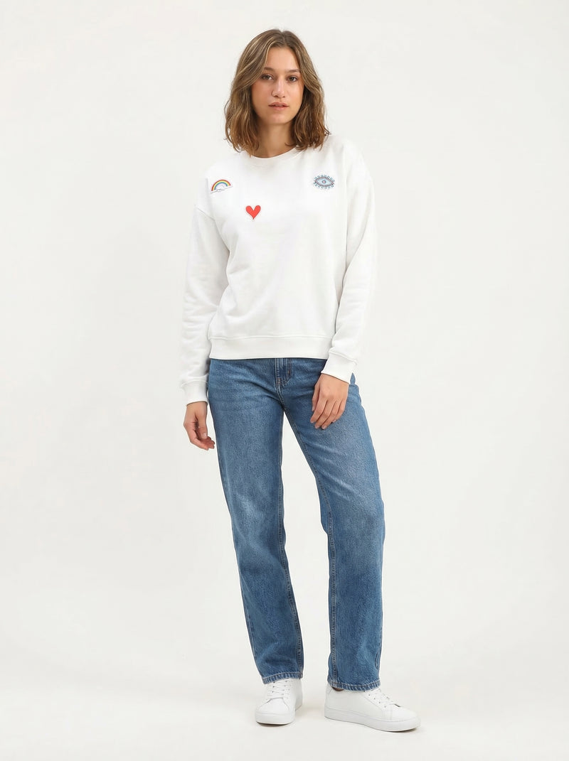 Sweatshirt Love - Default - Full body studio shot on white background