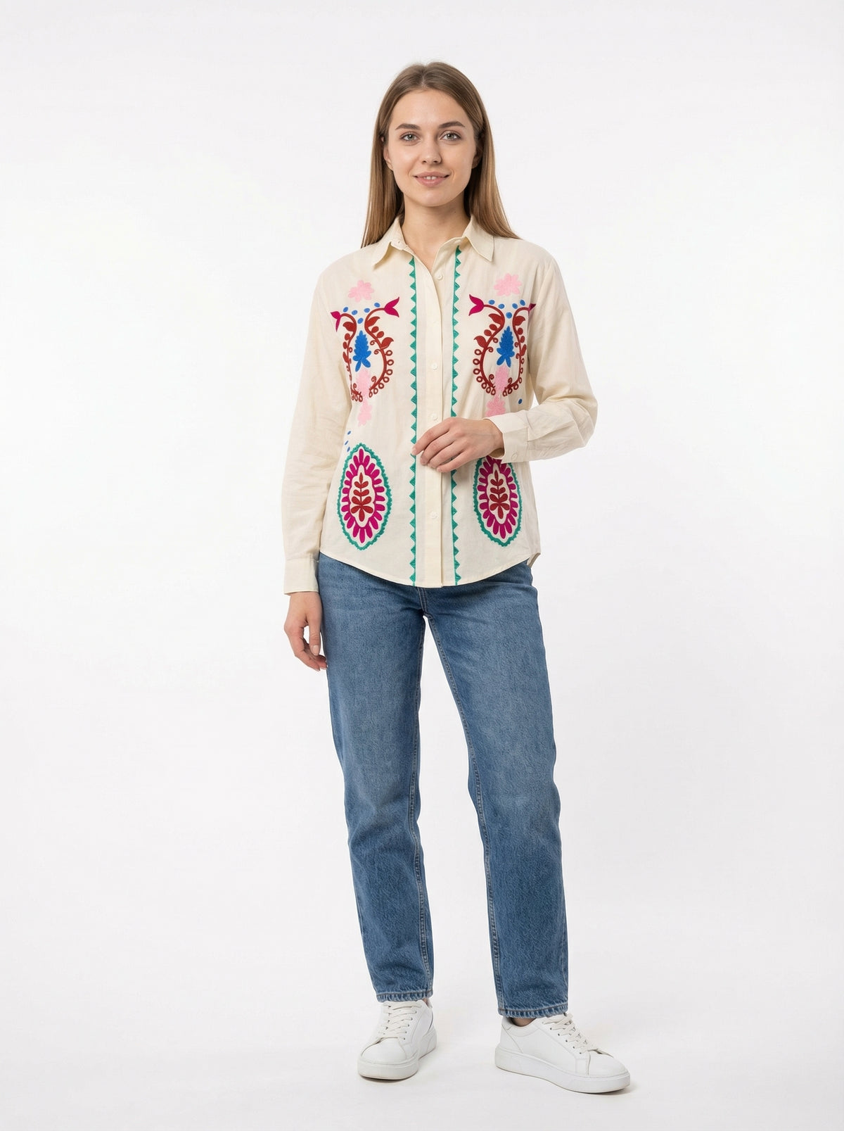 Blouse Constança - Default - Full body studio shot on white background