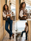 Embroidered Quilted Vest Paola - Default - Lifestyle editorial shot