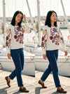 Floral Embroidered Blouse Rachel - Default - Lifestyle editorial shot