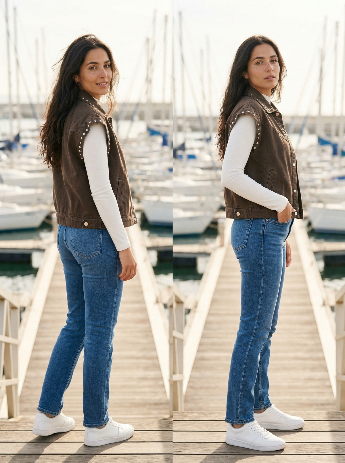 Studded Vest - Default - Lifestyle editorial shot