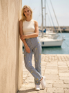 Pinstripe Lemon Pants - Default - Lifestyle editorial shot