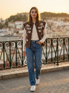Embroidered Quilted Vest Paola - Default - Lifestyle editorial shot