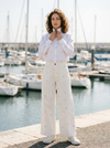Pants Floral Embroidery - Default - Lifestyle editorial shot