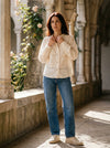Embroidered Eyelet Blouse Cindy - Default - Lifestyle editorial shot