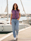 Striped Knit Vest - Default - Lifestyle editorial shot