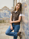 Studded Vest - Default - Lifestyle editorial shot, alternate setting