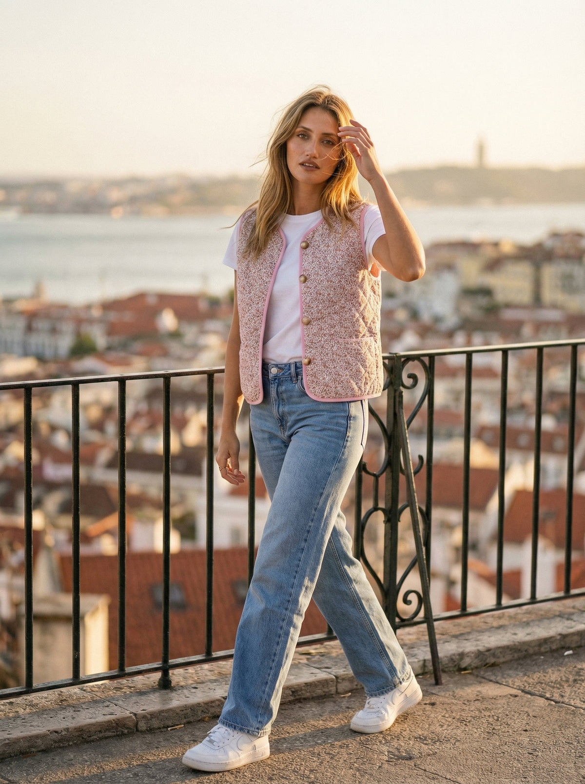 Romantic Vest - Default - Lifestyle editorial shot, alternate setting