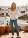 Embroidered Eyelet Blouse Cindy - Default - Lifestyle editorial shot, alternate setting