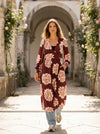 Cherie Floral Midi Dress - Default - Lifestyle editorial shot, alternate setting