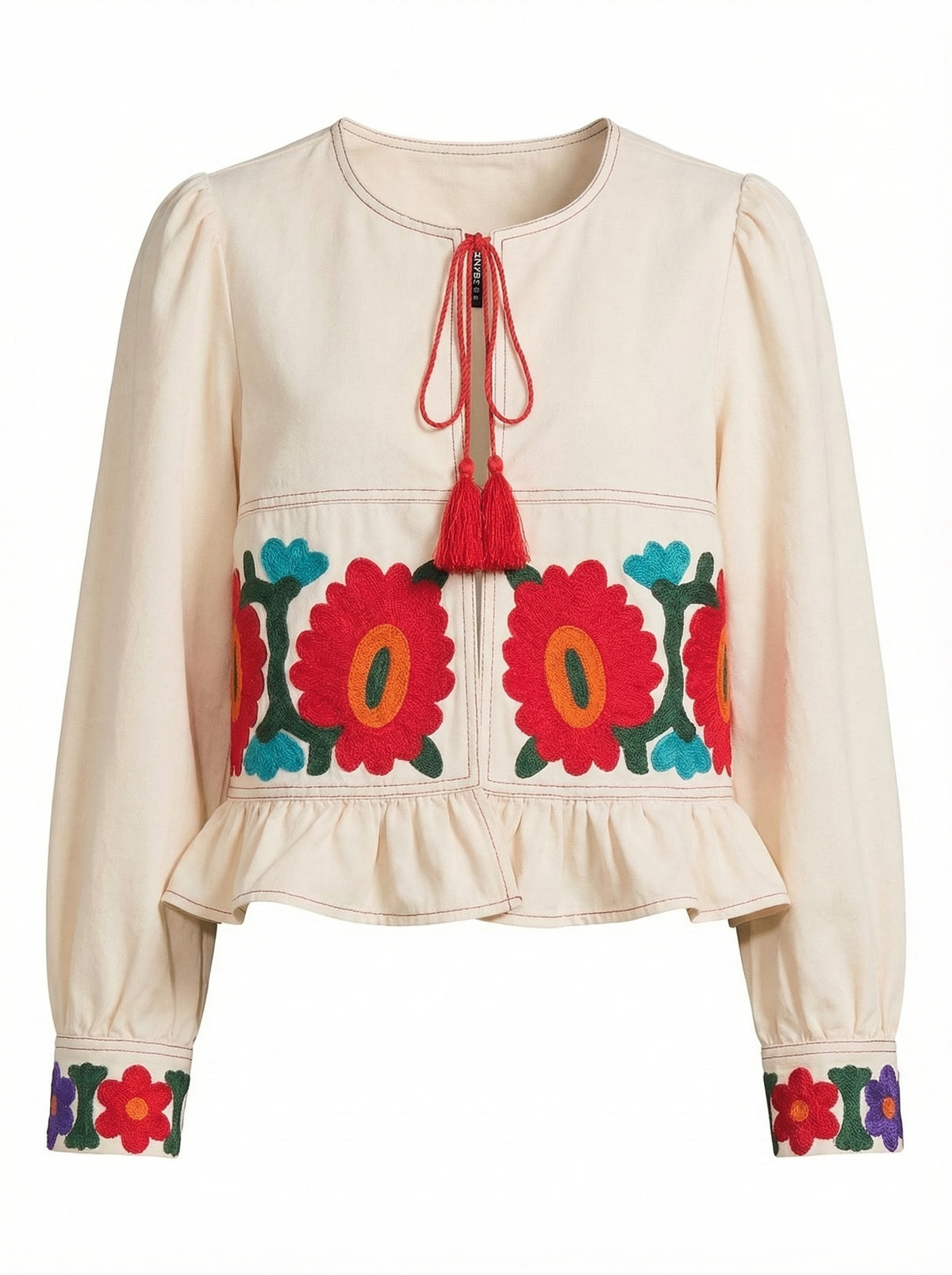 Embroidered Bolero Jacket - Default - Product only, no model