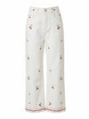 Cherry Embroidered Pants - Default - Product only, no model