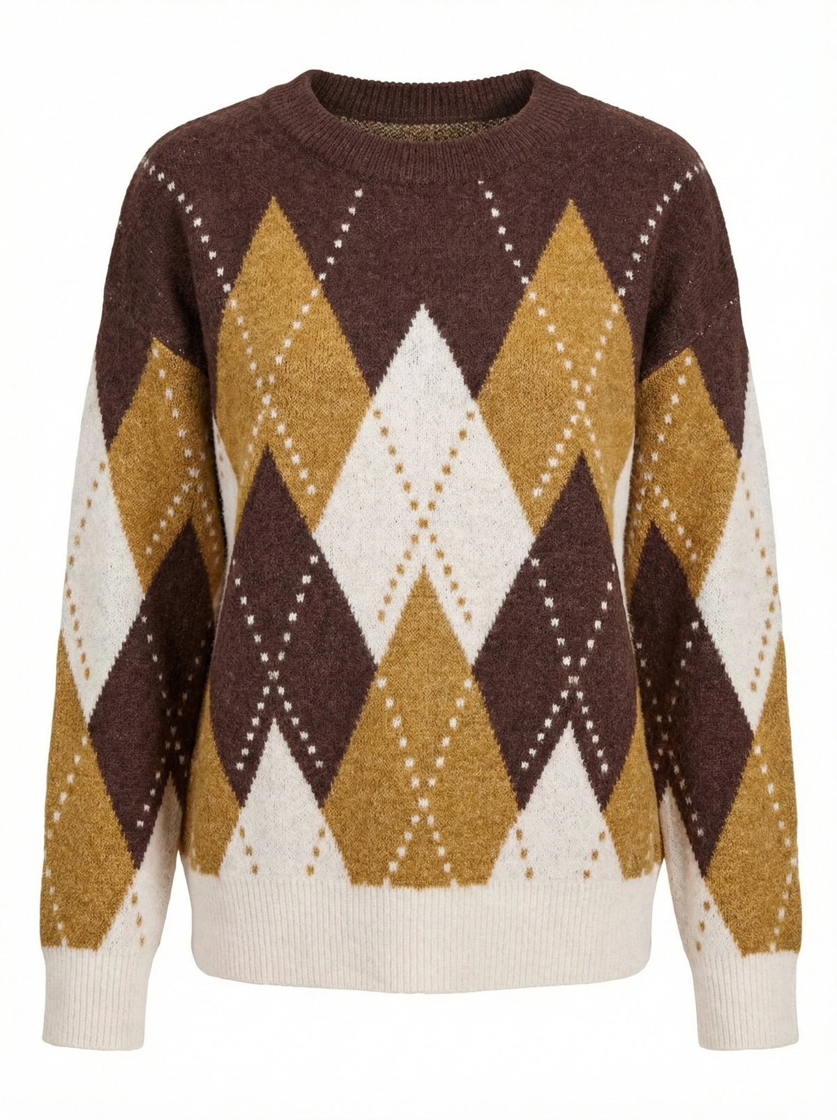 Argyle Knit Sweater Helen - Default - Product only, no model