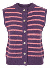 Striped Knit Vest - Default - Product only, no model