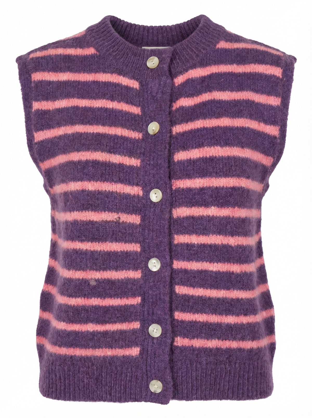 Striped Knit Vest - Default - Product only, no model