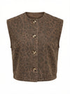 Leopard Print Vest - Default - Product only, no model
